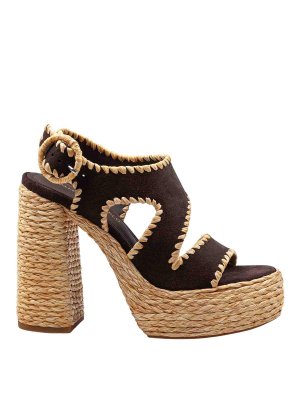 Paloma Barcelò: sandali - Sandalo in pelle di camoscio
