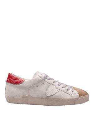 PHILIPPE MODEL: trainers - Leather and suede sneakers