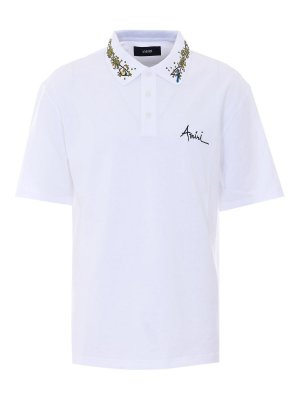 AMIRI: Poloshirts - Poloshirt - Weiß