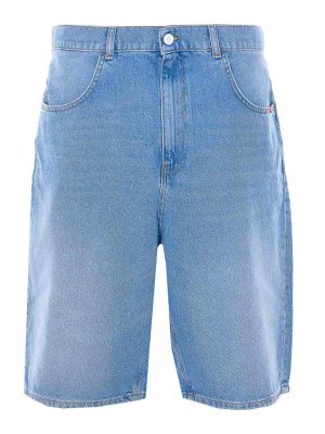 AMISH: Trousers Shorts - Light Blue Tommy Denim Bermuda