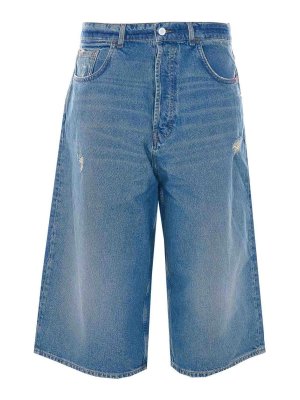 AMISH: Trousers Shorts - Huge Denim Bermuda