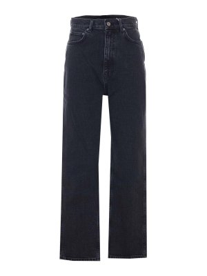 ANINE BING: straight leg jeans - Black Jane Jeans