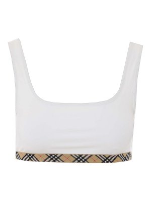 BURBERRY: bikinis - White Samphire Bra Swimwear