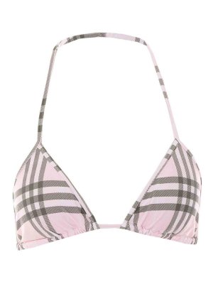 BURBERRY: bikinis - Pink And Beige Bikini Bra