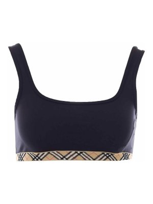 BURBERRY: bikinis - Black Samphire Bra Swimwear