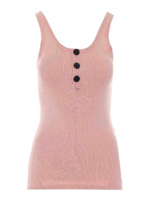 CHLOE': Tops y camisetas sin mangas - Top - Color Carne Y Neutral
