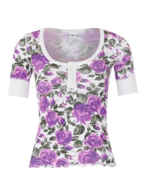 CHLOE': Camisetas - Camiseta - Blanco
