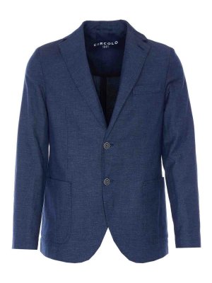 CIRCOLO 1901: Chaquetas casual - Chaqueta Casual - Azul
