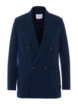 CIRCOLO 1901: blazers - Blue Double Breasted Button Closure
