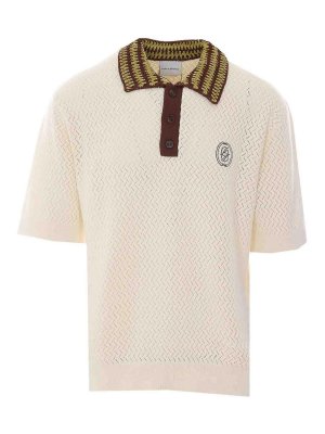 DRÔLE DE MONSIEUR: polo shirts - Maille Ajoure D Miroir Polo
