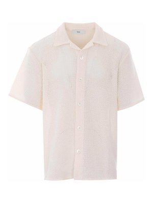 DUNST: shirts - Crochet Short Sleeves Shirt