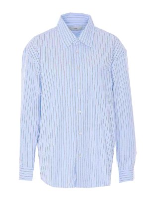 DUNST: shirts - Sky Blue Striped Shirt