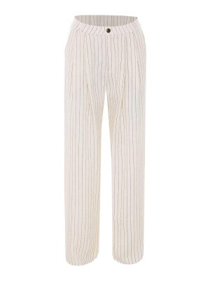 ELEH: Jeans patte d'éléphant - Jean Évasé - Blanc