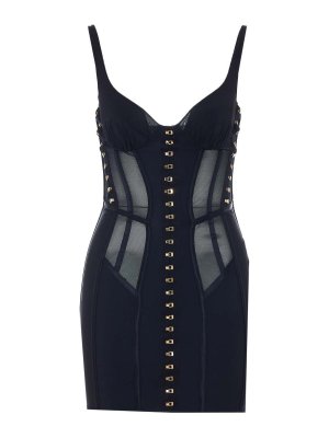 ELISABETTA FRANCHI: ニーレングスドレス - 膝丈ドレス - 黒