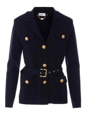 ELISABETTA FRANCHI: Vestes-rembourrees - Blouson Rembourré - Noir
