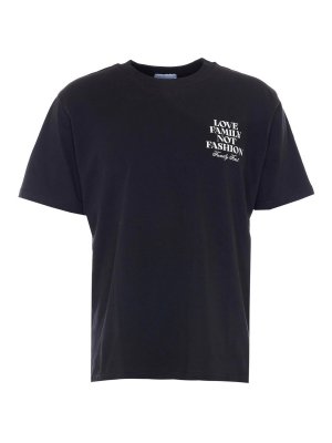 FAMILY FIRST: t-shirt - T-shirt  nera della Lfnf