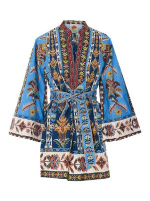 FARM RIO: short dresses - Mini Embroidered Tapestry Dress