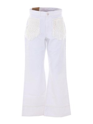 FARM RIO: casual trousers - White Twill Pants