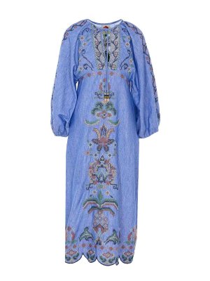 FARM RIO: Vestidos media pierna - Vestido Midi - Azul