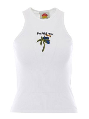 FARM RIO: Tops y camisetas sin mangas - Top - Blanco