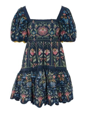 FARM RIO: short dresses - Mini Stitched Garden Dress
