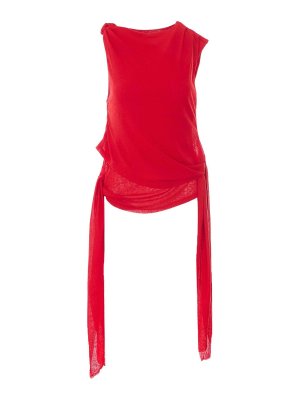 GANNI: Tops und Tank Tops - Top - Rot