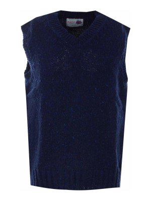 HOWLIN: maglieria gilet - Maglia cosmica blu