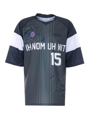 IH NOM UH NIT: t-shirts - Black Green And Wwhite T-Shirt