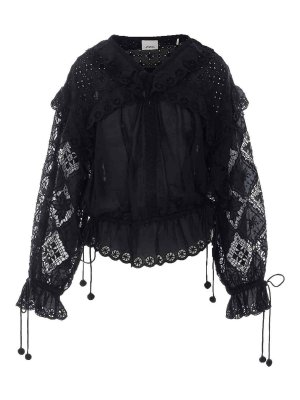 ISABEL MARANT: Tops y camisetas sin mangas - Top - Negro
