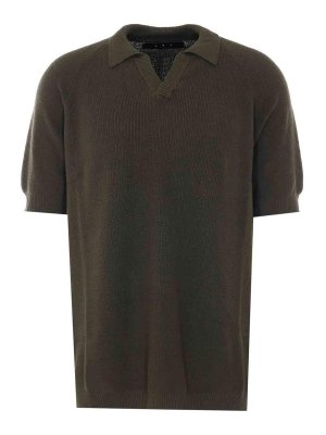JG1: t-shirts - Green Knitted T-Shirt