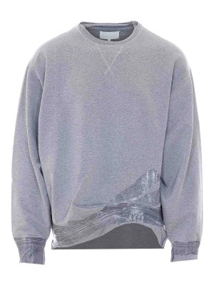 Maison Margiela: Sweatshirts und Pullover - Sweatshirt - Grau