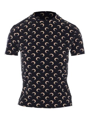 MARINE SERRE: Tops y camisetas sin mangas - Top - Negro