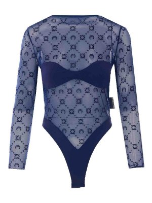 MARINE SERRE: Tops & Tank tops - Blue Body