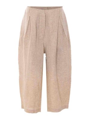 MAURIZIO PECORARO: casual trousers - Bronze Beige Pants