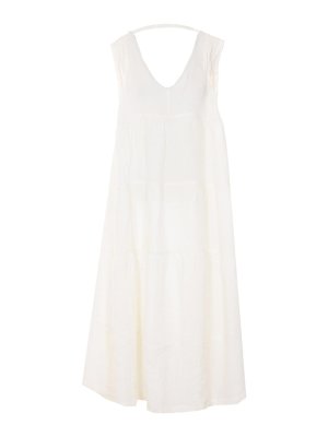 MAURIZIO PECORARO: maxi dresses - Off White Long Dress