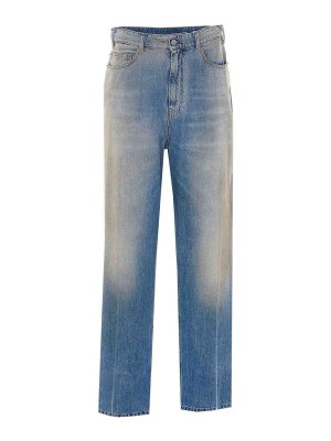 MM6 MAISON MARGIELA: Straight Leg Jeans - Straight Leg Jeans - Blau