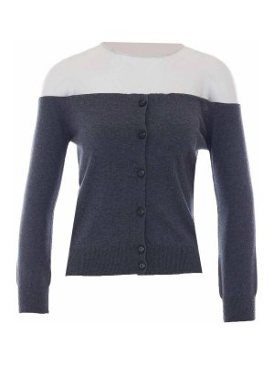 MM6 MAISON MARGIELA: cardigans - Grey Cardigan
