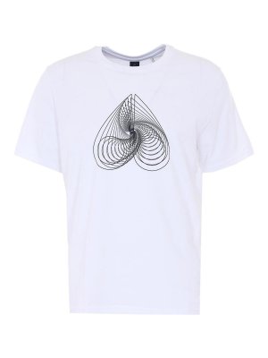MOOSE KNUCKLES: t-shirts - White Eclipso T-Shirt