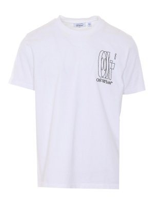 OFF-WHITE: t-shirts - White Big Double Arrow T-Shirt