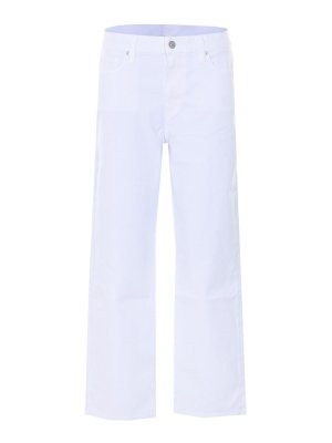 PAIGE: straight leg jeans - White Mason Ankle Jeans