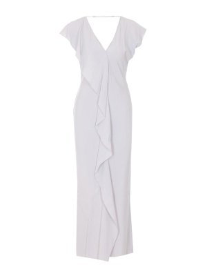 PATRIZIA PEPE: Knielange Kleider - Knielanges Kleid - Grau