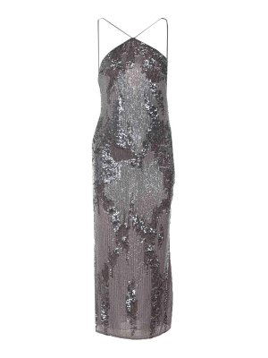PATRIZIA PEPE: Vestidos largos - Vestido Largo - Gris