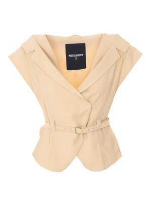 PATRIZIA PEPE: Gilets - Gilet - Jaune