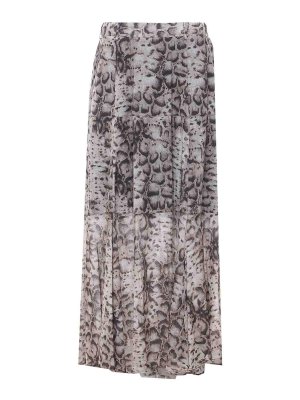 Pinko: Knee length skirts & Midi - Beige And Black Agrigento Skirt