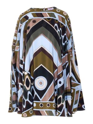 EMILIO PUCCI: tuniche - Caftano corto Emilio Multicolor