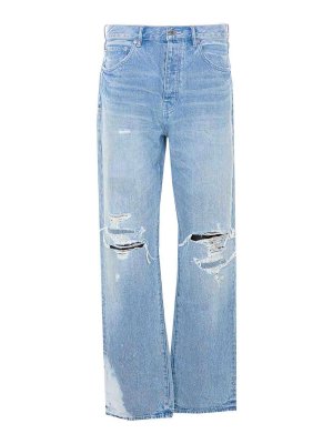 PURPLE BRAND: Straight Leg Jeans - Straight Leg Jeans - Blau