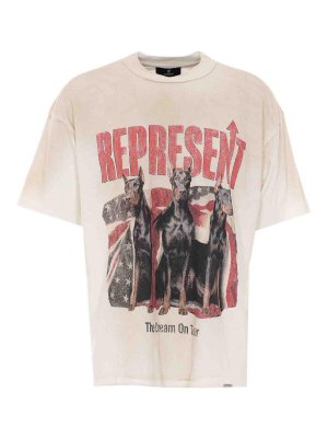 REPRESENT: t-shirts - Washed Ecru T-Shirt