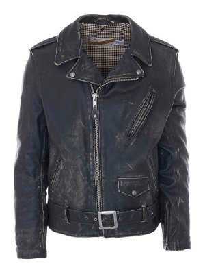 SCHOTT: leather jacket - Black Leather Jacket