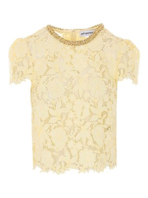 Self Portrait: Tops y camisetas sin mangas - Top - Amarillo