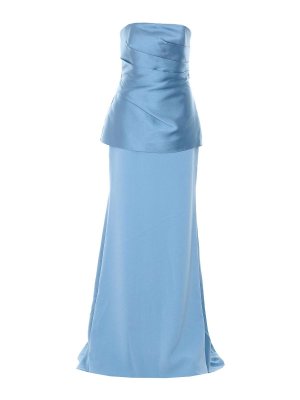 SOLACE LONDON: Maxi robe - Maxi Robe - Bleu